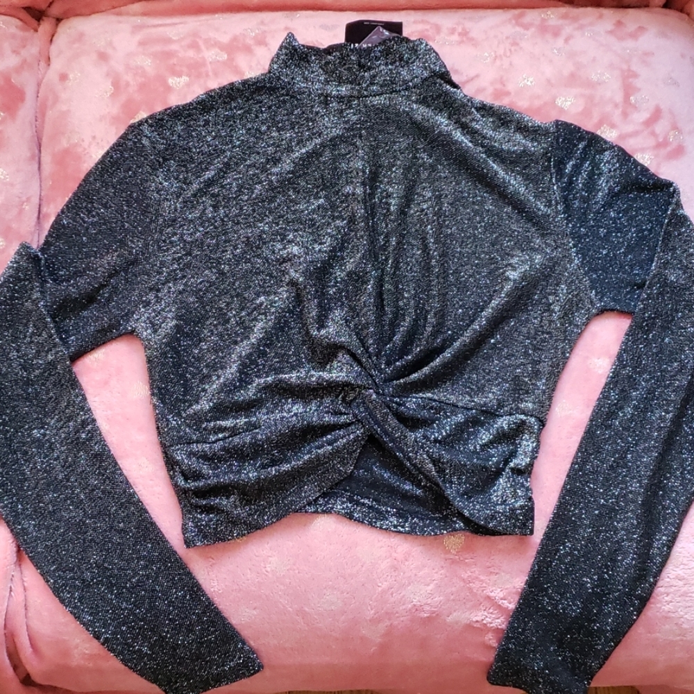 Glitter crop top